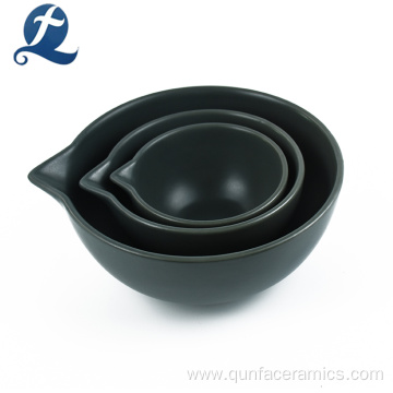 Custom Black Ceramic Rice Bowl Wholesale